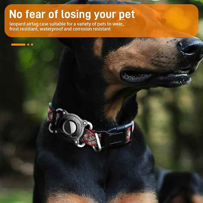 IPURLAR for Airtag | Dog Airtag Holder | Waterproof - Airtag Dog Collar Holder with Removable Metal Loop, Light Weight fit Width1.2in/ Thick0.18in Airtag Collar Holder