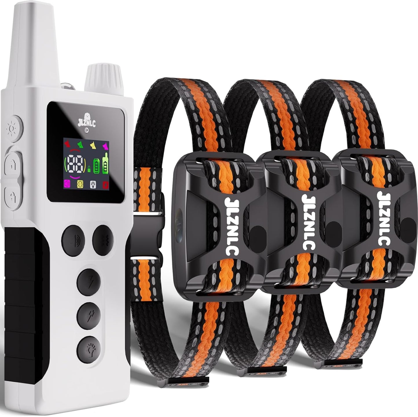 Dog Training Collar with Remote 4200FT 3 Dogs - Shock Collar for Barking Control, 4 Modes(Beep/Vibe/Static), IPX7 Waterproof for Swimming, 30-Day Rechargeable Battery, Adjustable for Small to XL Dogs - Pet Explorer