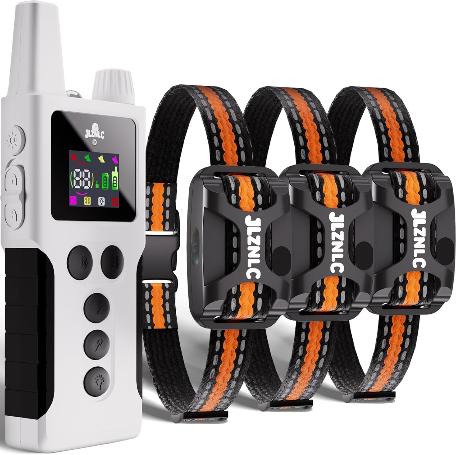 Dog Training Collar with Remote 4200FT 3 Dogs - Shock Collar for Barking Control, 4 Modes(Beep/Vibe/Static), IPX7 Waterproof for Swimming, 30-Day Rechargeable Battery, Adjustable for Small to XL Dogs - Pet Explorer