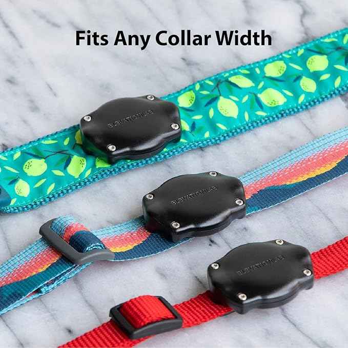 Elevation Lab AirTag Dog Collar Holder - TagVault™ - Secure Thru-Mount, IP69 Waterproof, Doesn't Dangle, Fits All Width Collars (2 Pack)