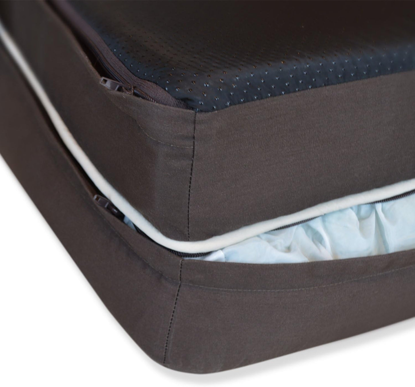 PetFusion Ultimate Dog Bed, Orthopedic Memory Foam, Multiple Sizes and Colors, Medium Firmness Pillow, Waterproof Liner, YKK Zippers, Breathable 35% Cotton Cover - Pet Explorer