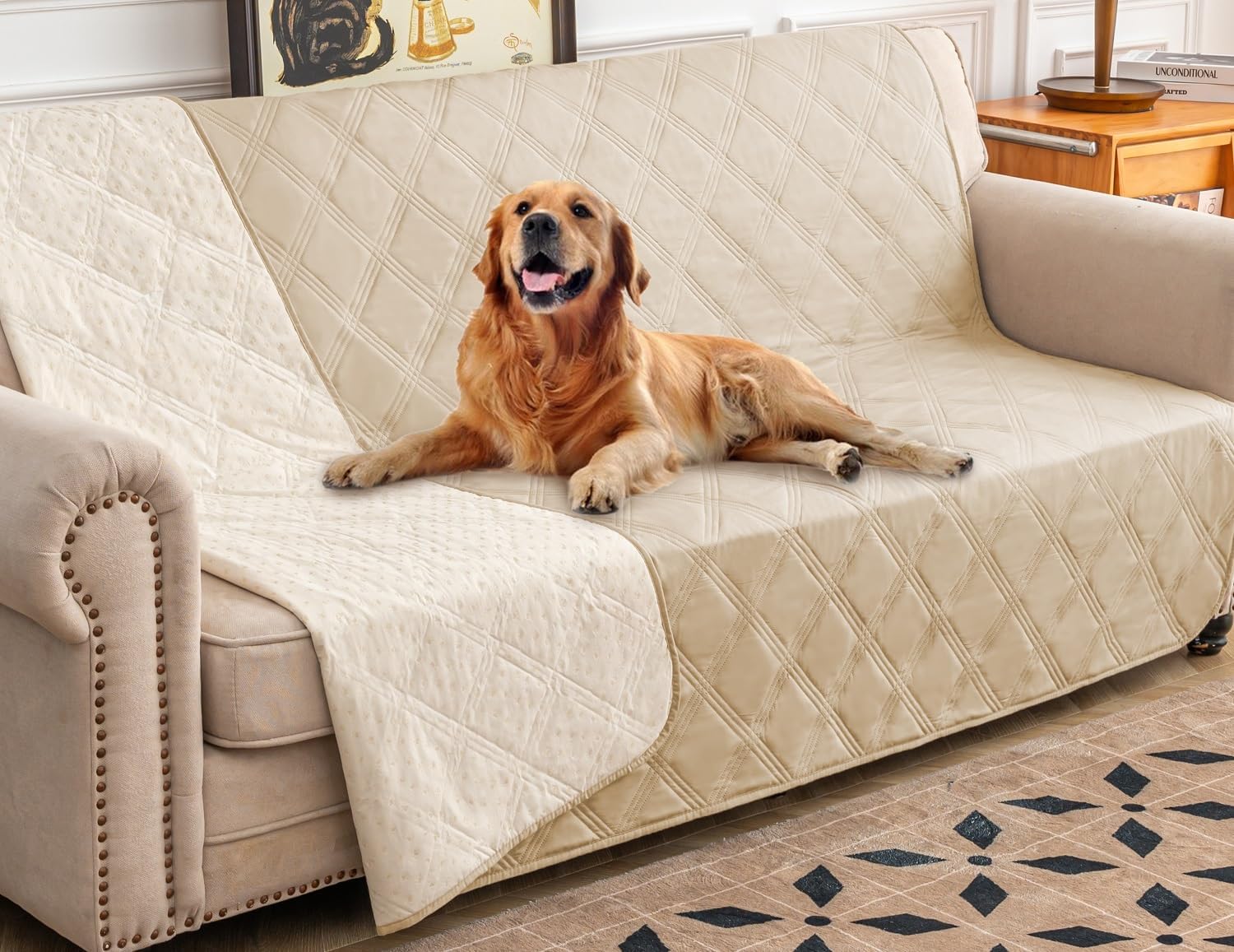 Ameritex Waterproof Dog Bed Cover Pet Blanket with Anti-Slip Back for Furniture Bed Couch Sofa - Pet Explorer