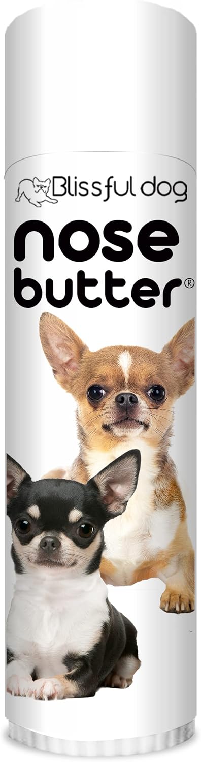 The Blissful Dog Smooth Coat Chihuahua Nose Butter for Dry, Cracked Skin, Lick-Safe Dog Nose Balm with Moisturizing Shea Butter, Almond, Olive, and Essential Oils, Pet Supplies, Uncented, 0.50 oz. - Pet Explorer