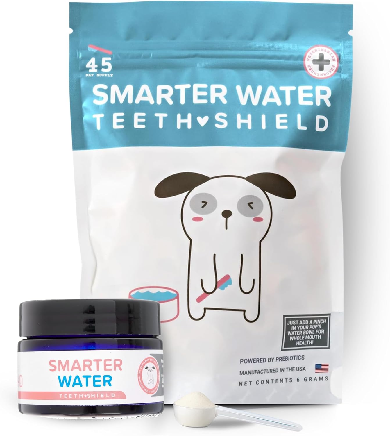 Dog Breath Freshener Powder for Water – Cat & Dog Dental Care Water Additive, Natural Plaque & Tartar Remover, Bad Breath Eliminator, Easy No-Brush Oral Hygiene – 45 Servings, Vet Recommended - Pet Explorer