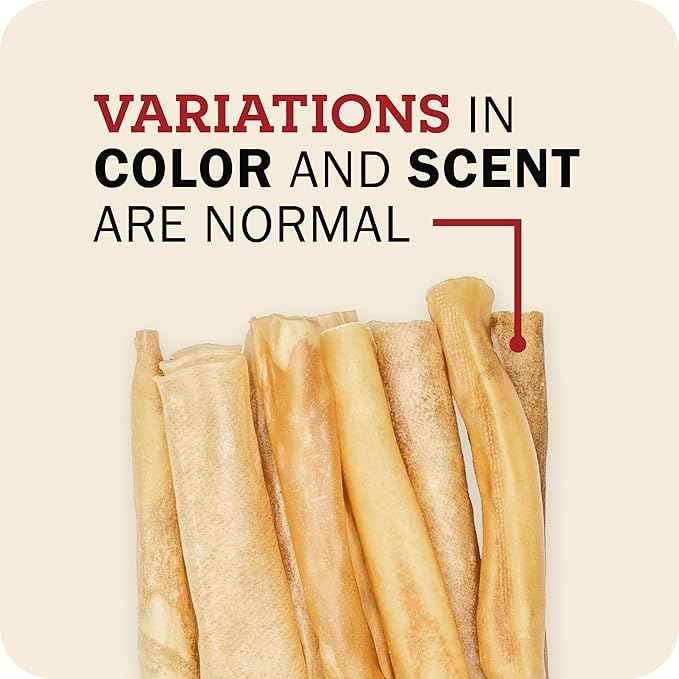 Redbarn Pet Products All-Natural Small 6" Beef Collagen Sticks for Dogs - Long Lasting Low-Odor Alternative to Traditional Rawhide & Bully Sticks - Supports Healthy Joints, Skin, & Coat - 5 Pack