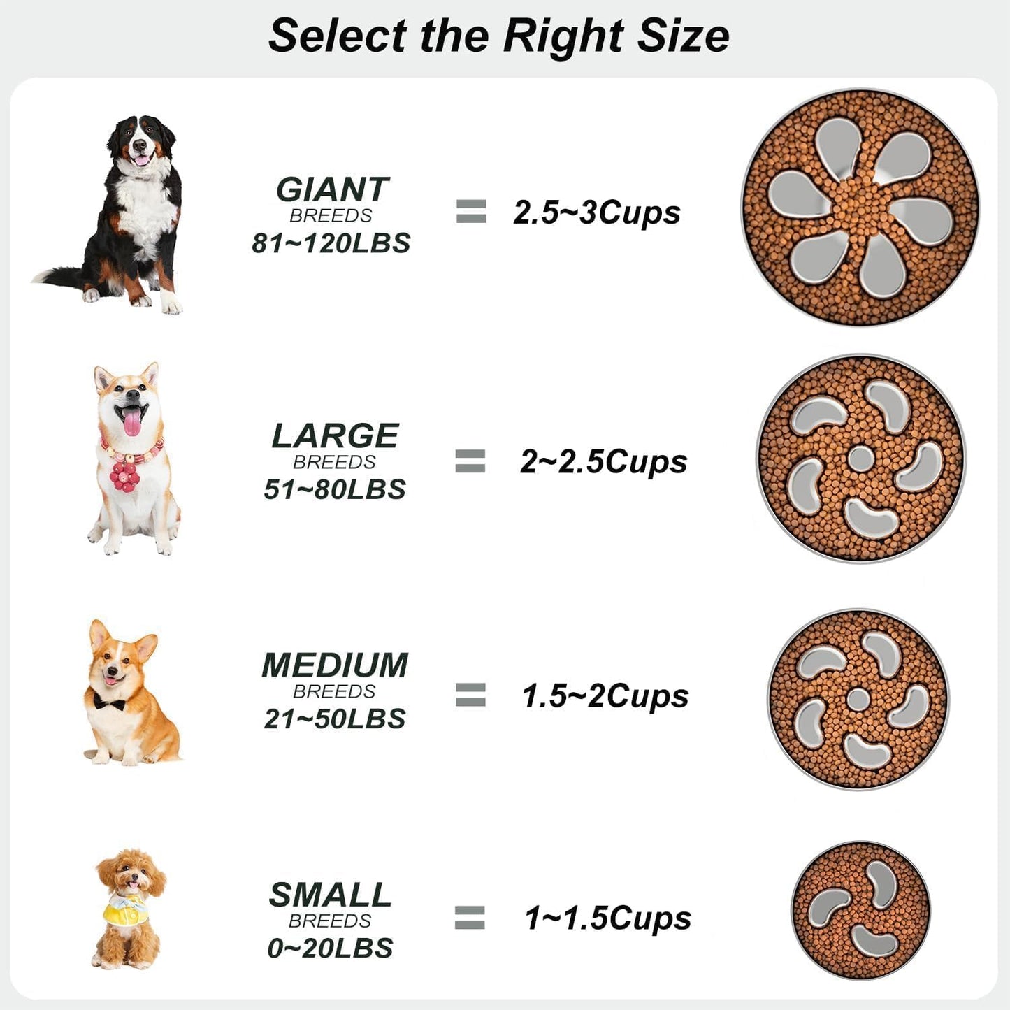 2pcs Slow Feeder Dog Bowls, Double-Layer Stainless Steel, Heavy-Duty with Non-Slip Rubber Base, 2Cups Capacity for Medium Dogs to Slow Down Eating - Pet Explorer
