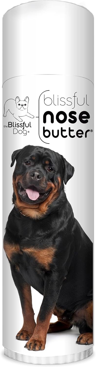 The Blissful Dog Rottweiler Nose Butter for Dry, Cracked Skin, Lick-Safe Dog Nose Balm with Moisturizing Shea Butter, Almond, Olive, and Essential Oils, Pet Supplies, Uncented, 0.50 oz. - Pet Explorer