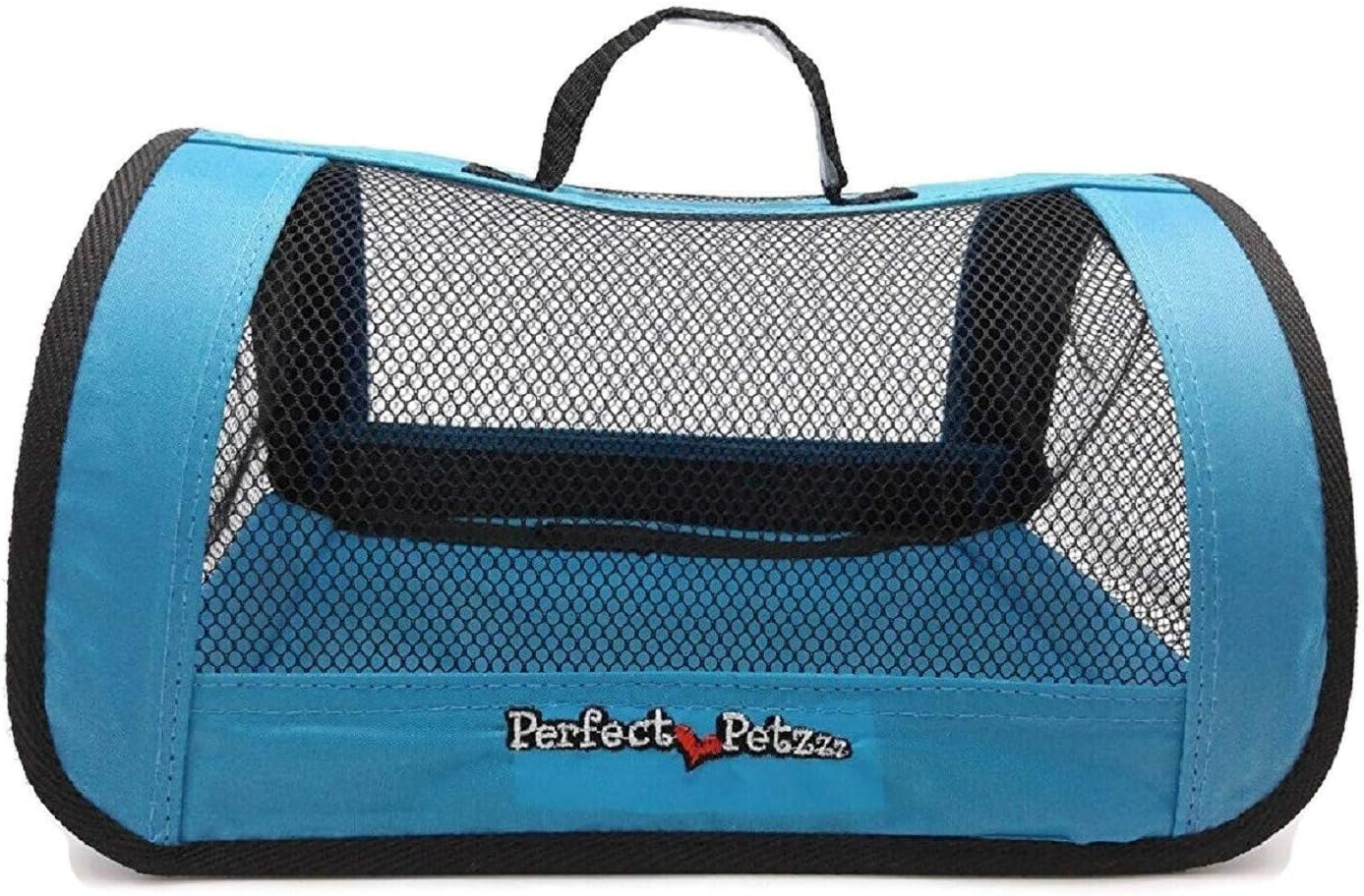 Tote for Lifelike Stuffed Interactive Pet Dogs and Cats, Nylon and Mesh Carrier for Pet Animals,Zippered Carrying Case Accessory-Blue - Pet Explorer