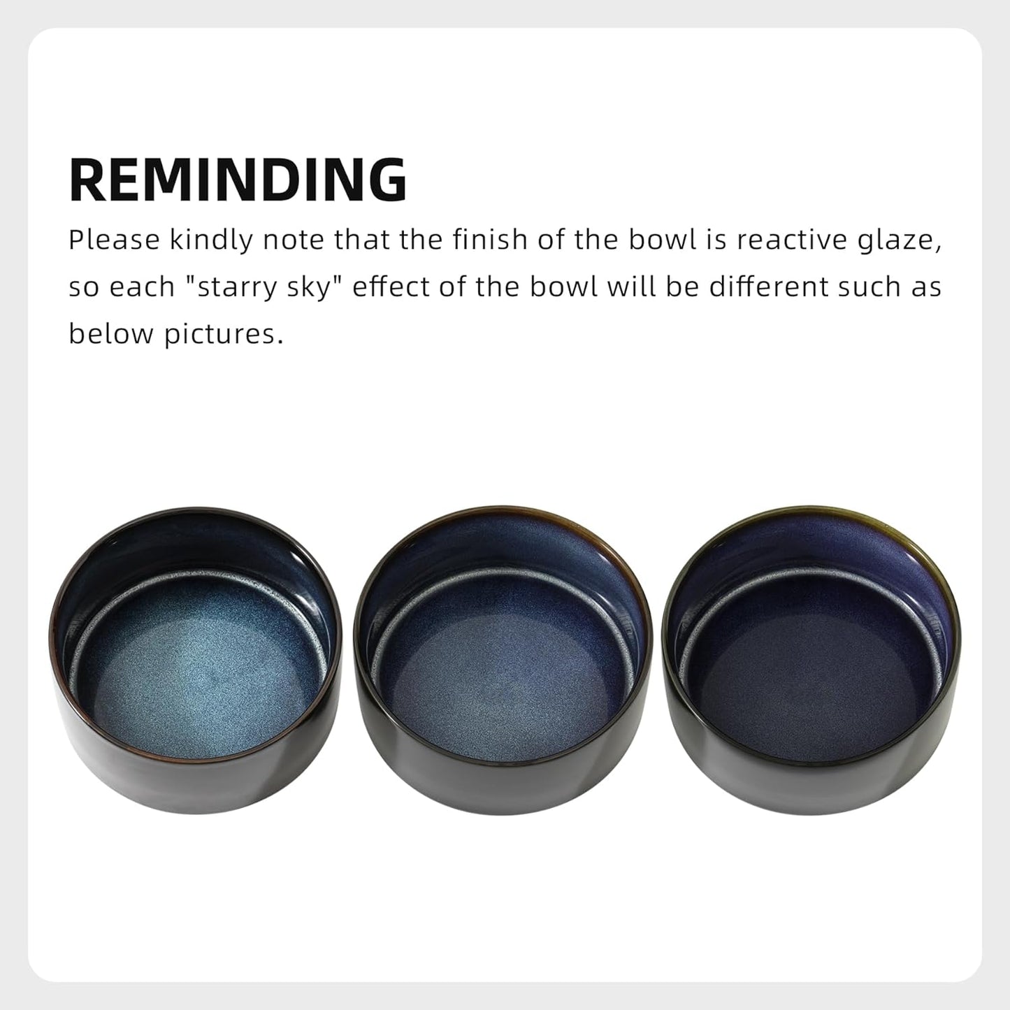 Ceramic 5.1inch Raised Dog and Cat Bowl Set, Elevated with Wooden Stand, Food and Water Bowl for Small Breed Dogs, Cats, Kitty, Weighted Dog Dishes, Pet Bowls(13.5oz, Starry Sky) - Pet Explorer