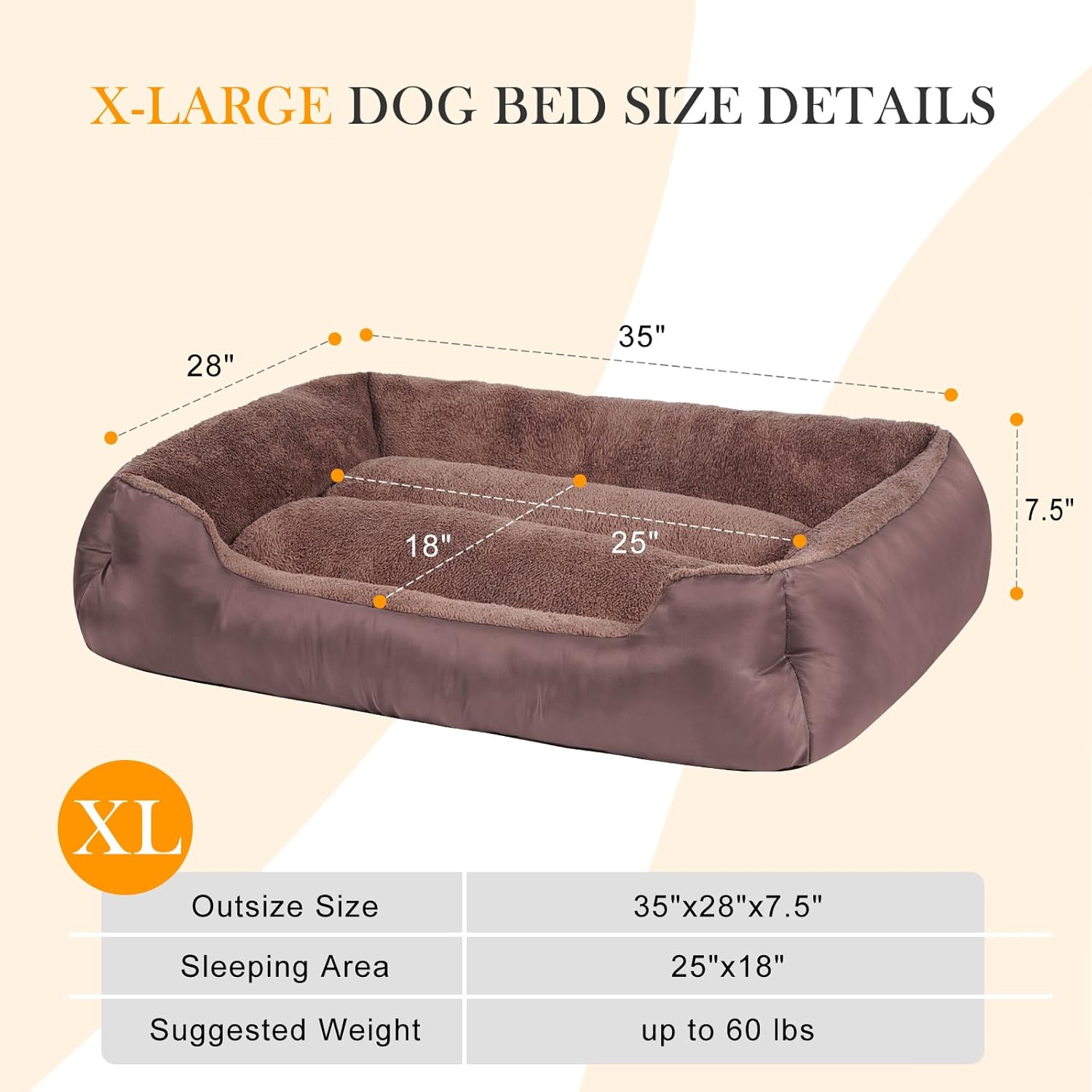 Dog Beds for Large Dogs, Pet Bed with Machine Washable Comfortable and Safety for Large Dogs - Pet Explorer