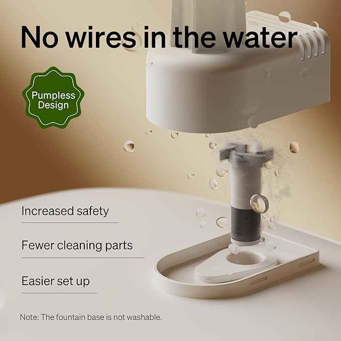 PETLIBRO RFID Multi Cats Water Fountain with Cat Recognition & Hydration Monitoring, Pump-Free Auto Cat Water Dispenser, Large Capacity 101oz/3L, 2.4G Wi-Fi APP Control Cat Fountain x2 Collar Tags