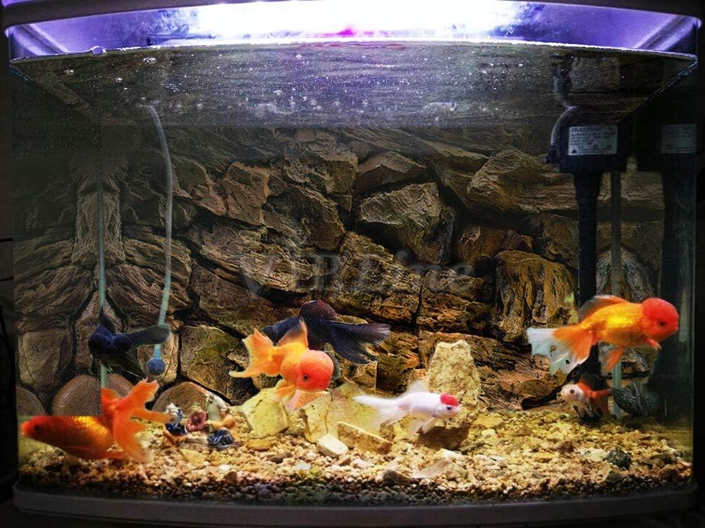 Rock Wall Aquarium Background Poster PVC Fish Tank Decor Landscape 24 36 48 72 (36" x 24"/ 91 x 61cm) - Pet Explorer