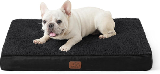Bedsure Dog Bed Medium Size Dog - Orthopedic Waterproof Puppy Beds with Removable Washable Cover, Egg Crate Foam Pet Mat, Suitable for Pet Up to 35 lbs - Pet Explorer