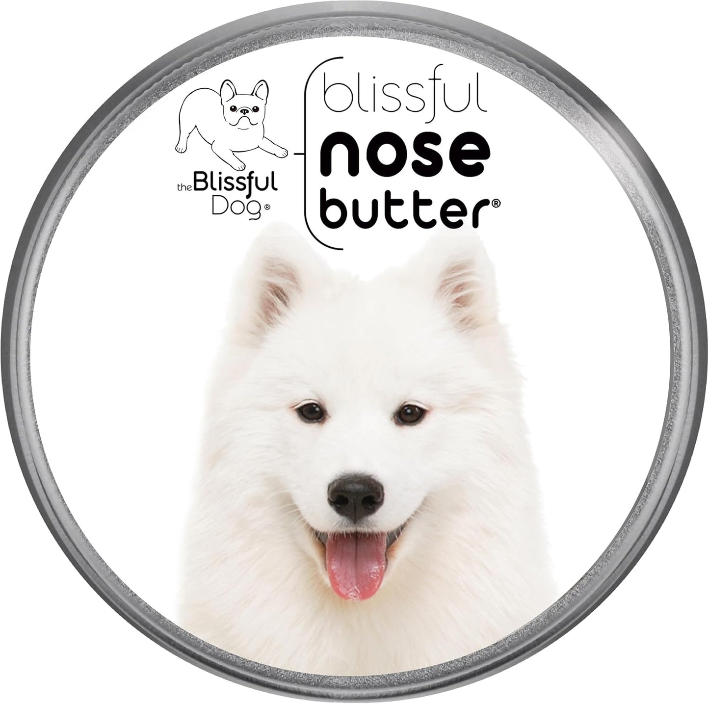 The Blissful Dog Samoyed Nose Butter for Dry, Cracked Skin, Lick-Safe Dog Nose Balm with Moisturizing Shea Butter, Almond, Olive, and Essential Oils, Pet Supplies, Uncented, 1 oz. - Pet Explorer