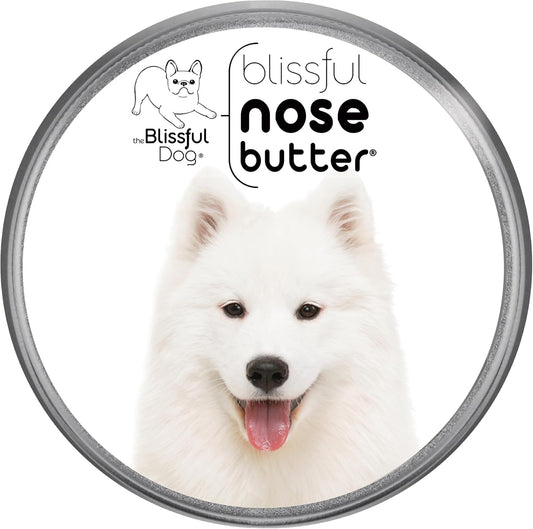 The Blissful Dog Samoyed Nose Butter for Dry, Cracked Skin, Lick-Safe Dog Nose Balm with Moisturizing Shea Butter, Almond, Olive, and Essential Oils, Pet Supplies, Uncented, 1 oz. - Pet Explorer