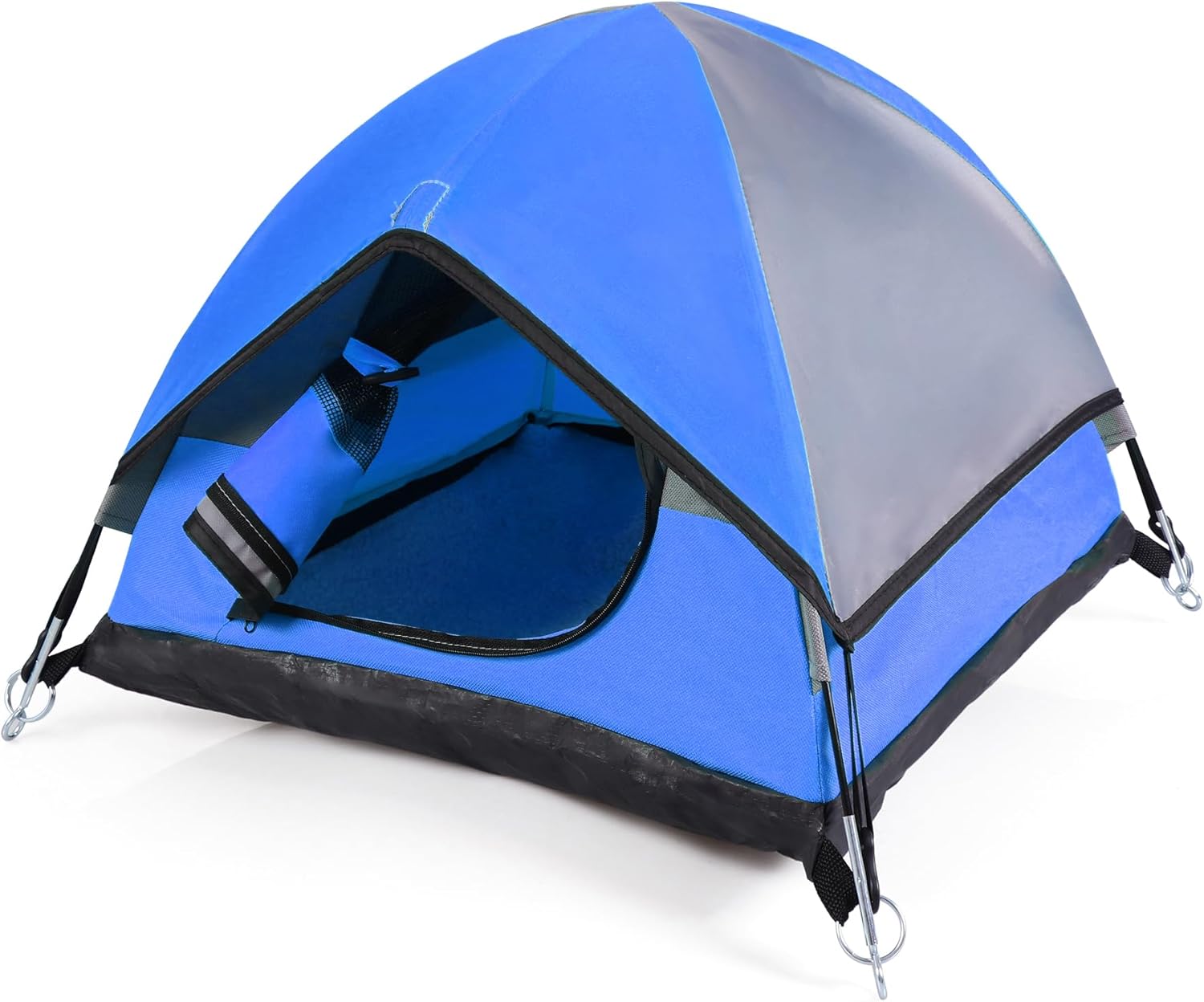 Cat Camping Tent, Cat Tent Bed, Pet Tent for Indoor Cat and Small Dog, Mini Tent (Blue, 21 x 21 x 14 Inches) - Pet Explorer