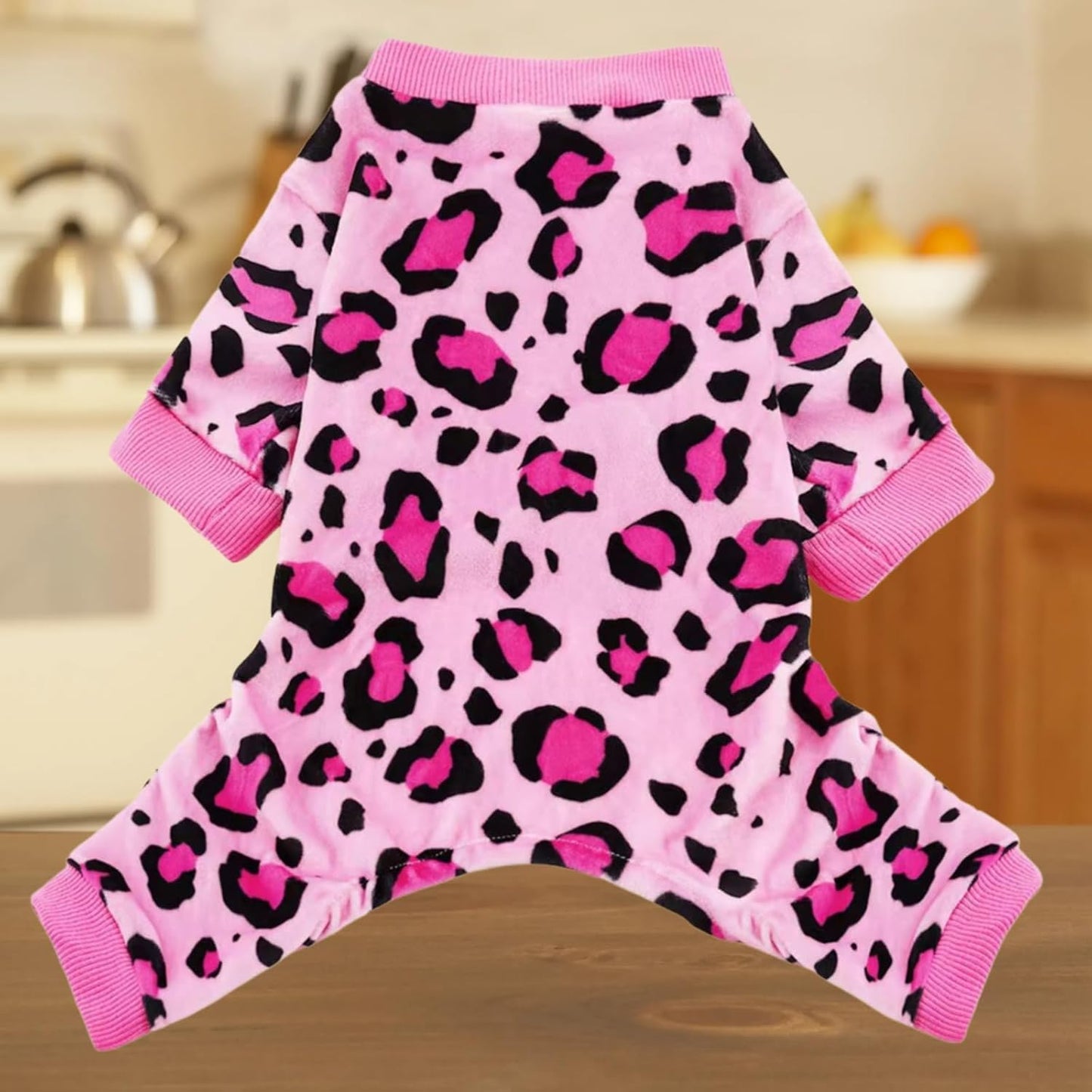 Vet-Approved Dog Onesie Pajamas for Small Dog Clothes - Lightweight Soft Stretchy Puppy Costume - Certified Hypoallergenic Comfort Anxiety-Reducing (Pink,Small)