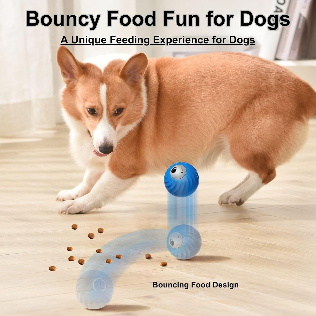 Zoomie Buddy 2.0, Zoomie Buddy for Dogs, 2 in 1 Smart Touch Interactive Dog Balls ＆ Pet Feeder, 2.83" Diameter, Suitable for Small/Medium Dogs, with Fruit Plush Cover (Orange, Bayberry)