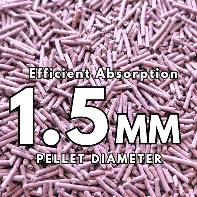 Pea Based Tofu Cat Litter, Dust Free Cat Litter, Low Tracking, and Natural Odor Control, Flushable (4 Bags, Lavender)