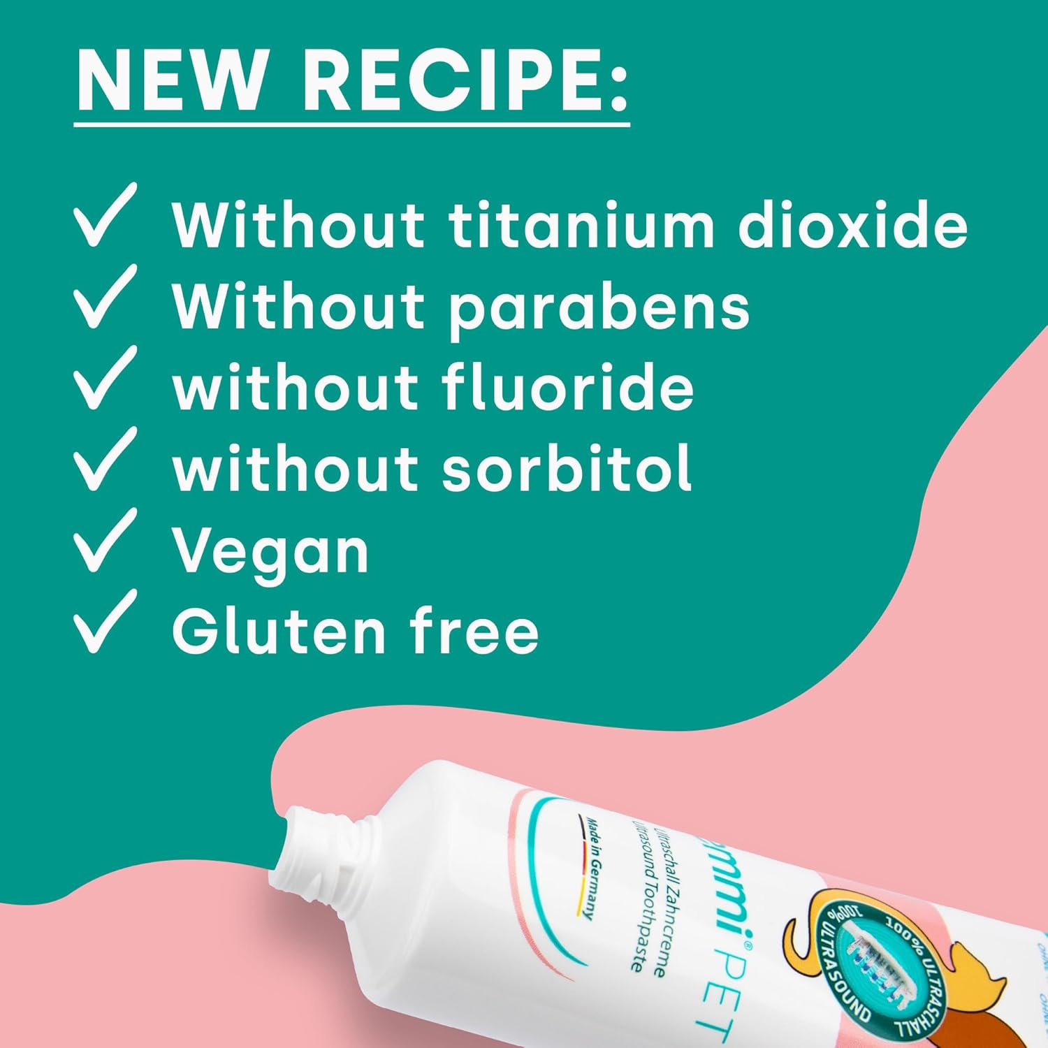 Ultrasonic Toothpaste with Nano-Bubbles (New Extra mild Formulation, Vegan, paraben Free) - Pet Explorer