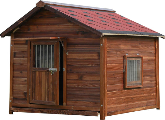 Big Outdoor Dog House for Large Breed Dogs with Removable Floor&Roof,Dog House Outdoor Weatherproof Warm Dog Houses for Medium Dogs,Heavy Duty Large Indoor Pet House,3XL-54.33"(D) X42.13(W) X46.46(H) - Pet Explorer