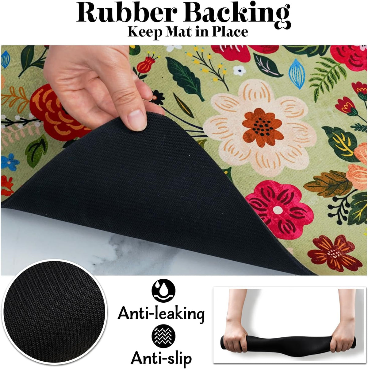 Absorbent Quick Dry Pet Food Mat for Dogs and Cats - Eco-Friendly Bowl Mat for Food and Water Dispenser - 12"x20" Floor Accessory