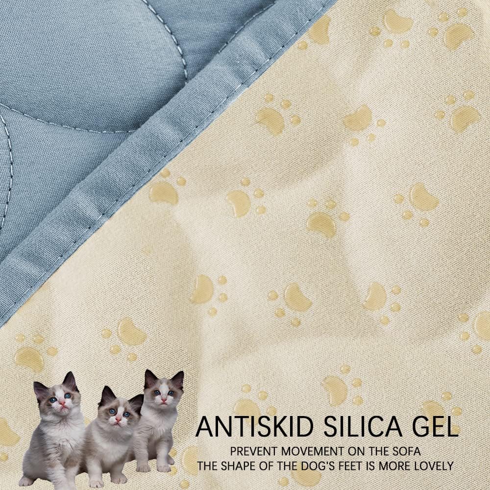 Ameritex Pet Bed Cover Dog Bed Blanket for Sofa and Furniture Waterproof New Pattern Design (30x70 Inch, Light Blue) - Pet Explorer