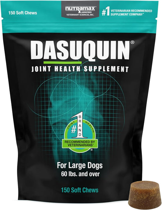 Nutramax Dasuquin for Large Dogs, Joint Health Supplement, Contains Glucosamine for Dogs, Plus Chondroitin, ASU and More, Supports Healthy Joints, Soft Chews, 150 Count - Pet Explorer