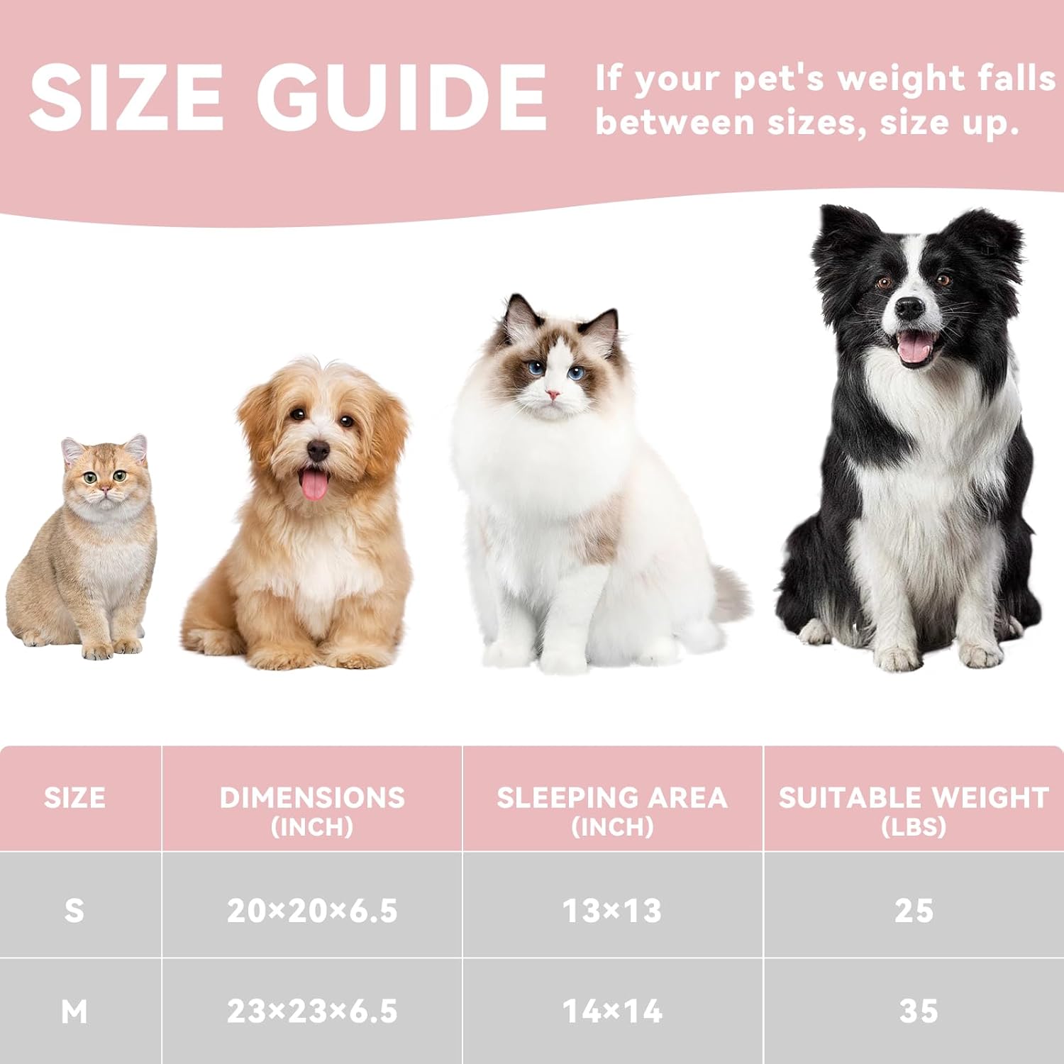 23in Round Cat Dog Bed for Large Medium Small Dogs Cats, Machine Washable Sleeping Sofa, Non-Slip Bottom Breathable Soft Calming Pet Cuddler for Indoor/Outdoor/Car/Cage, Brown - Pet Explorer