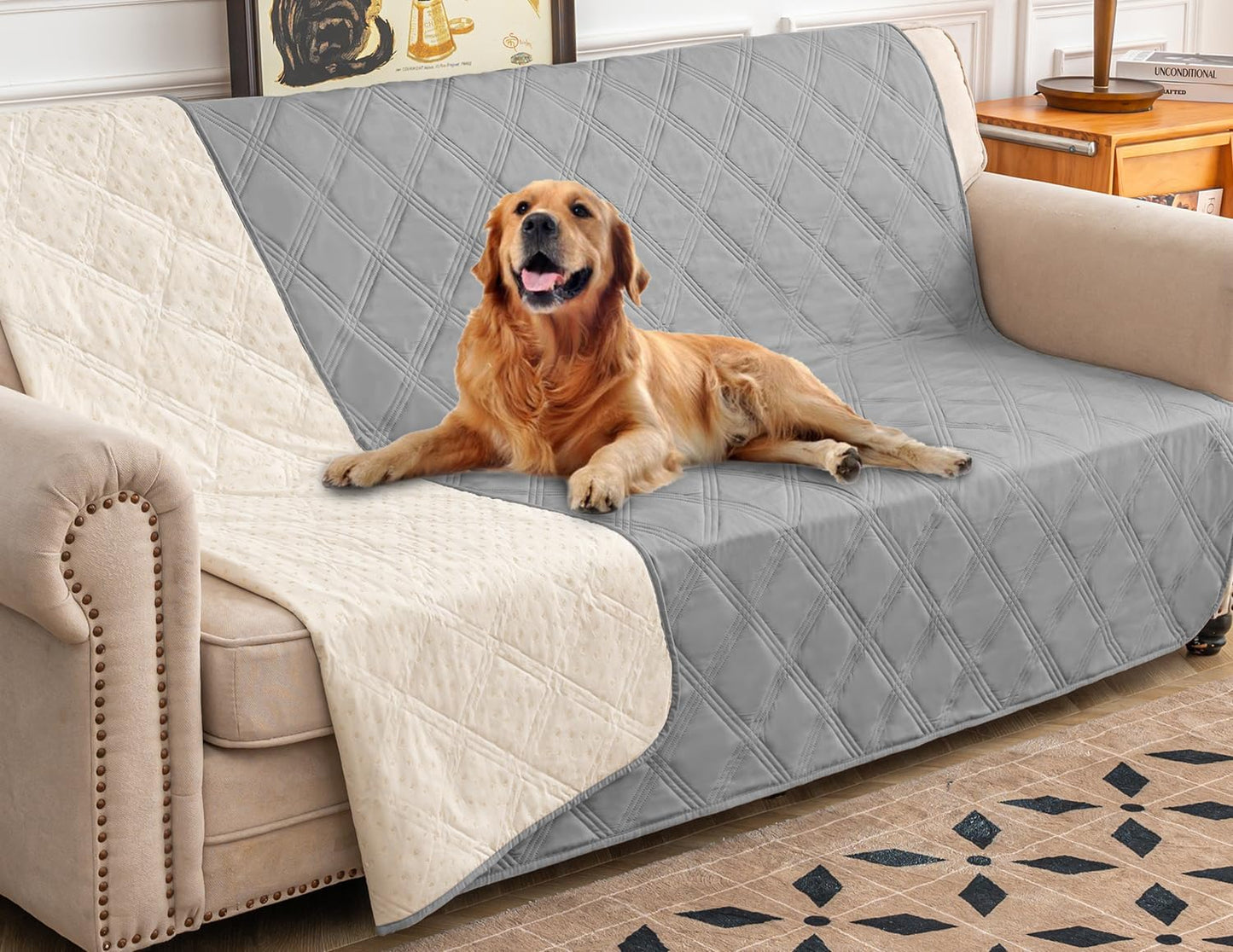 Ameritex Waterproof Dog Bed Cover Pet Blanket with Anti-Slip Back for Furniture Bed Couch Sofa - Pet Explorer