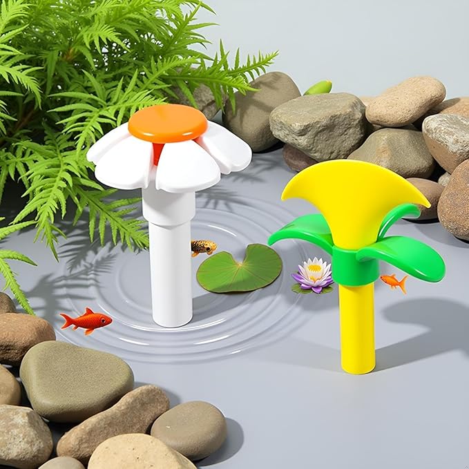 2PCS Cat Fountain Replacement Flower Nozzle Head for Round Cubic Top Water Dispen Feeding & Watering Supplies