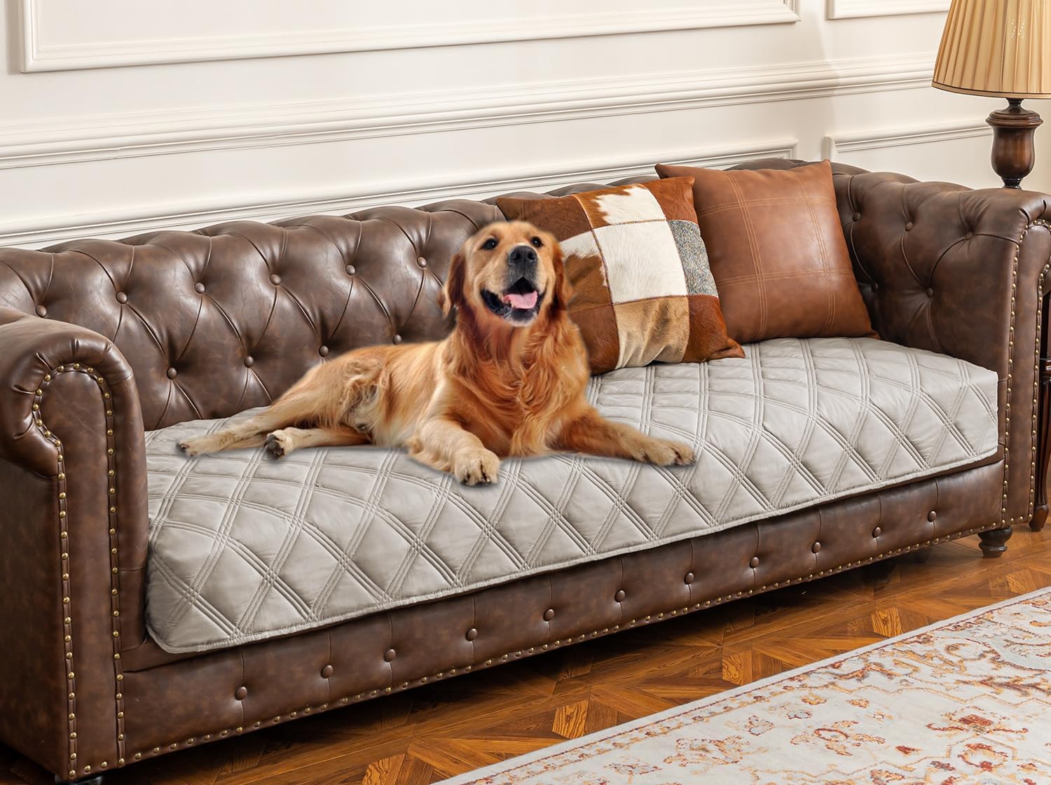Ameritex Waterproof Dog Bed Cover Pet Blanket with Anti-Slip Back for Furniture Bed Couch Sofa - Pet Explorer