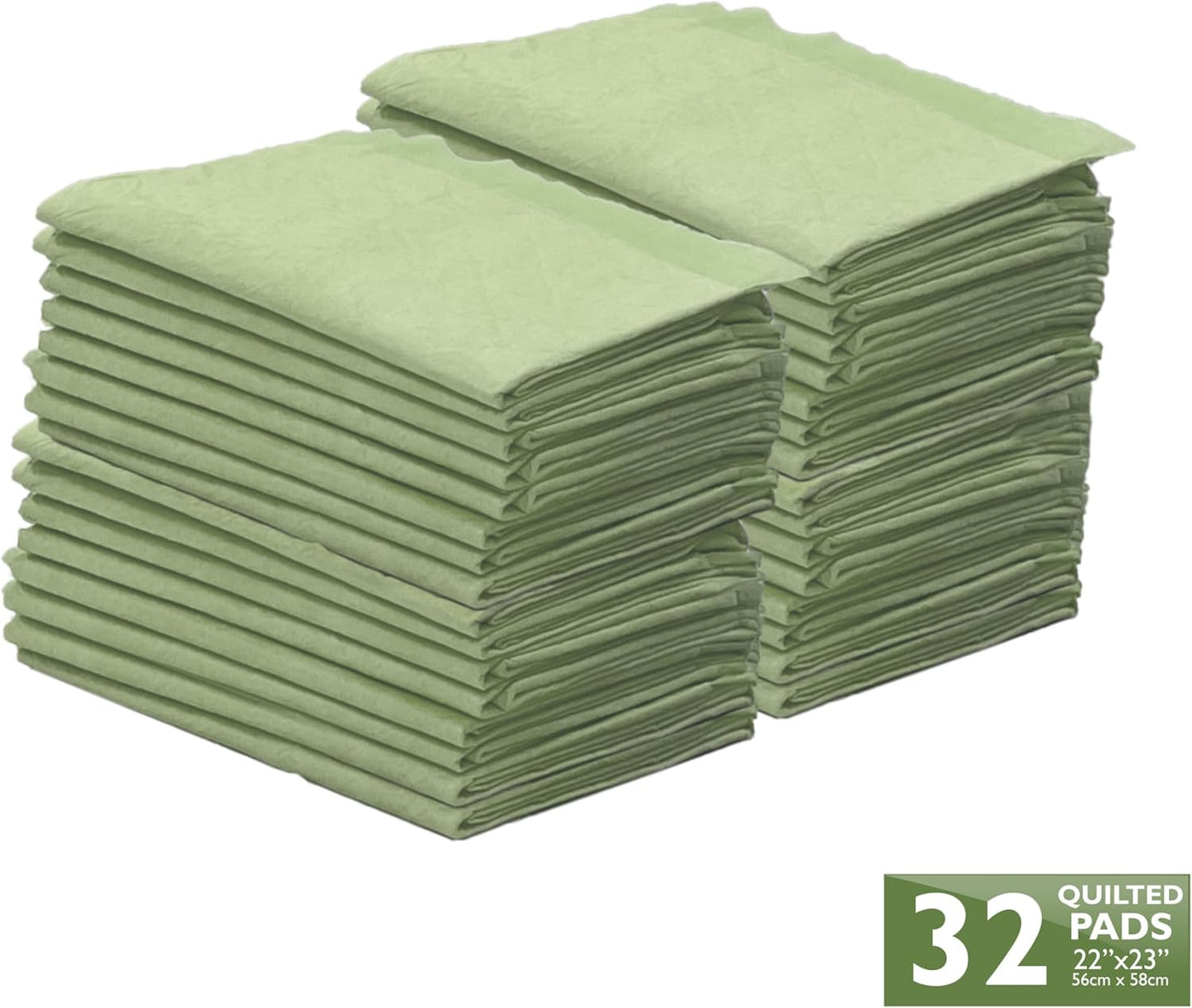 Four Paws Wee-Wee Superior Performance Bamboo Pee Pads for Dogs, Earth Friendly Dog & Puppy Potty Training Pads, Crate Liners, Housebreaking Supplies, 22" x 23" (32 Count) - Pet Explorer