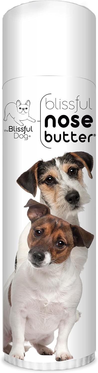 The Blissful Dog Jack Russell Terrier Nose Butter for Dry, Cracked Skin, Lick-Safe Dog Nose Balm with Moisturizing Shea Butter, Almond, Olive, and Essential Oils, Pet Supplies, Uncented, 0.50 oz. - Pet Explorer