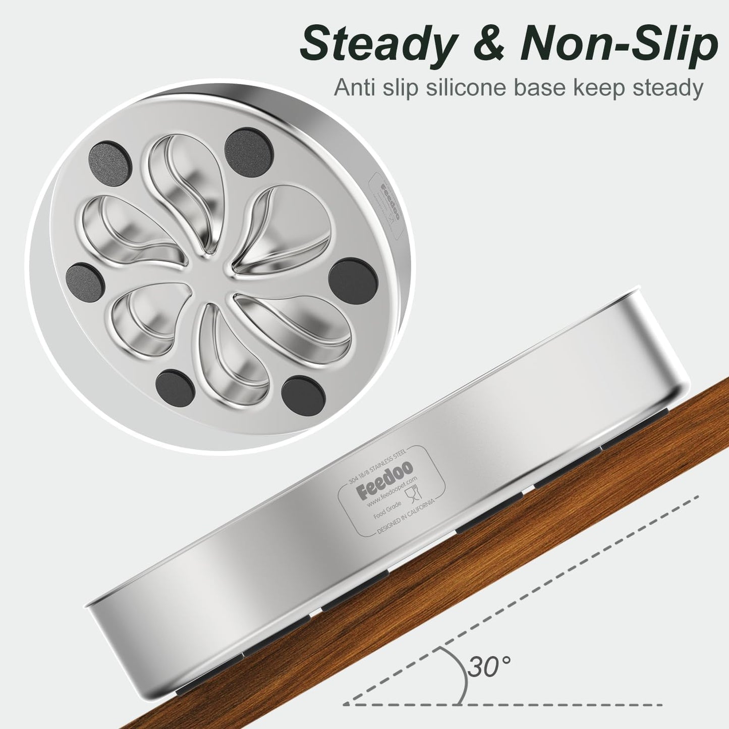 Slow Feeder Dog Bowls Large Breed 3Cups, Food Grade 304 Stainless Steel Dog Bowls with Non-Slip Base, Maze Pet Dish to Slow Down Eating, Metal Slow Feeder Dog Bowl - Pet Explorer