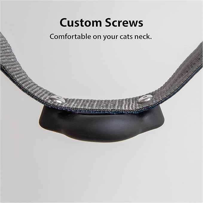 AirTag Cat Collar Mount - TagVault™ - The Secure & Compact AirTag Holder for Cats | Doesn't Dangle, for Small Dogs Too | Elevation Lab