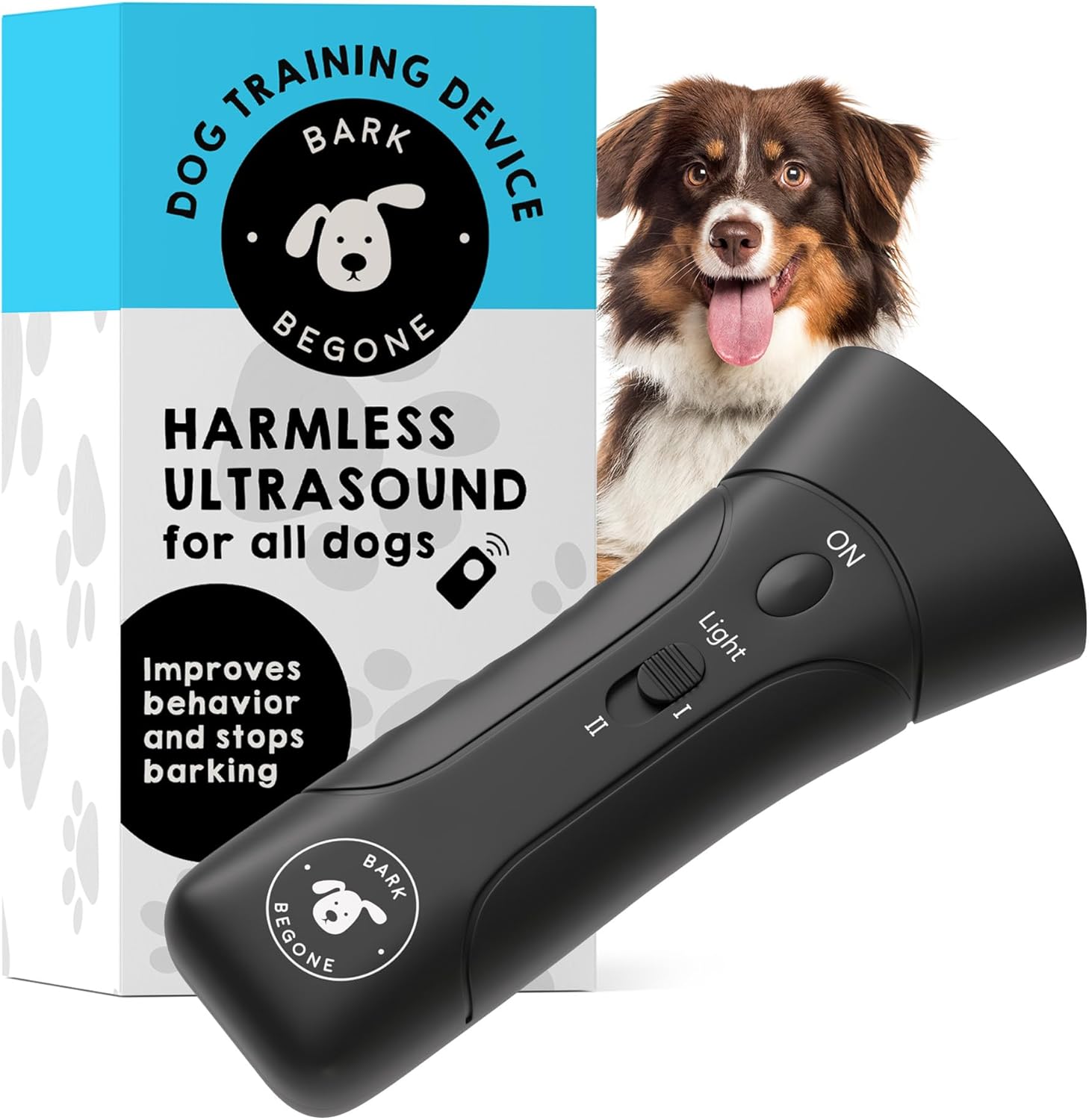 2023 Ultrasonic Dog Bark Deterrent & Behavior Corrector - Stop Barking, Jumping, Aggression Without Yelling - Just Point & Press! Backed by Kevin Harrington from Shark Tank - Pet Explorer