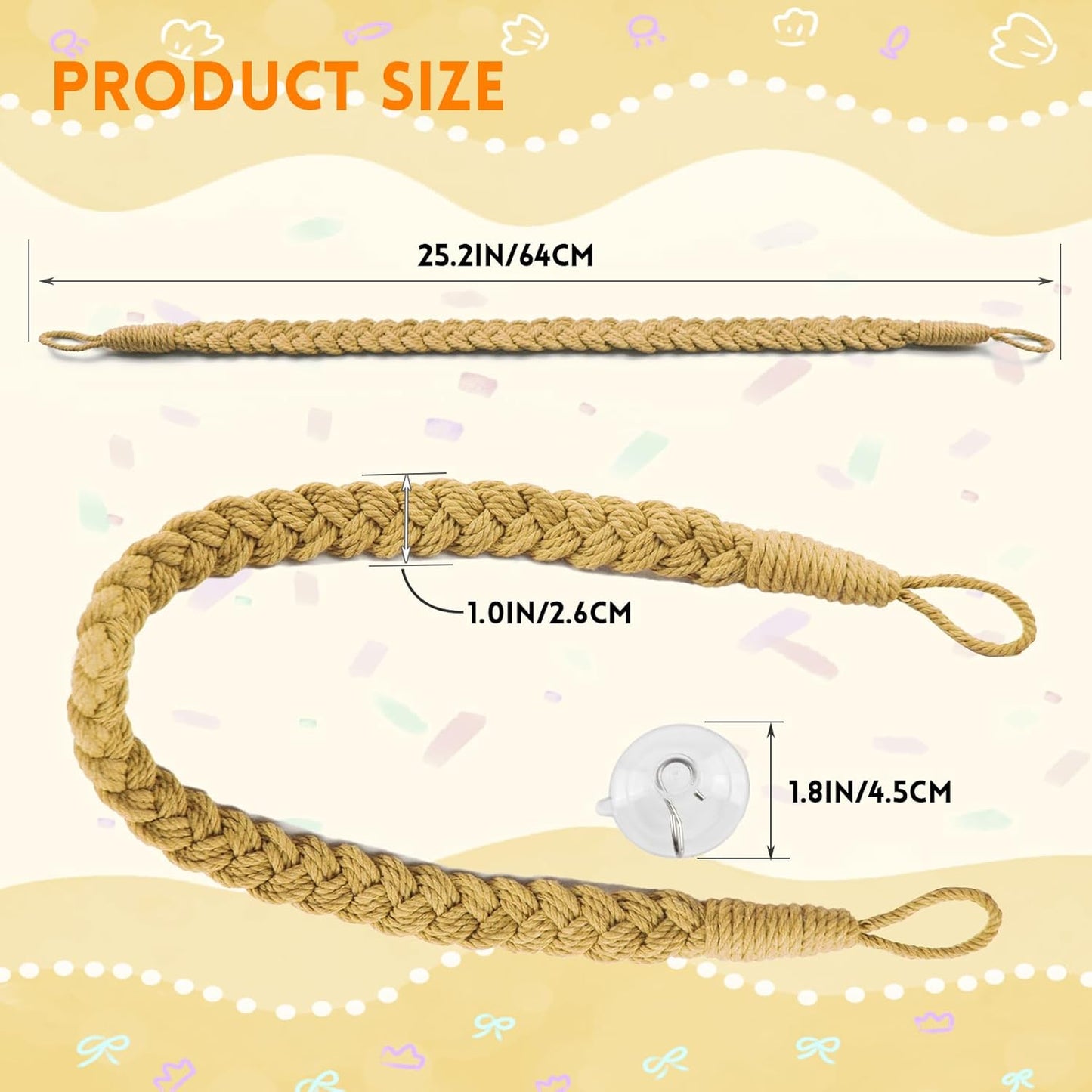 2PCS Hermit Crab Climbing Toys,Hermit Crab Rope Ladder Decor Reptile Hanging Vines Toys Hermit Crab Supplies Reptiles Habitat Tank Terrarium Accessories for Lizard Leopard Gecko Tree Frog(Flaxen) - Pet Explorer