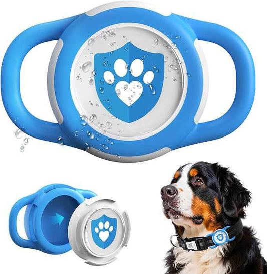 Waterproof AirTag Dog Collar Holder for Apple AirTag QR Code