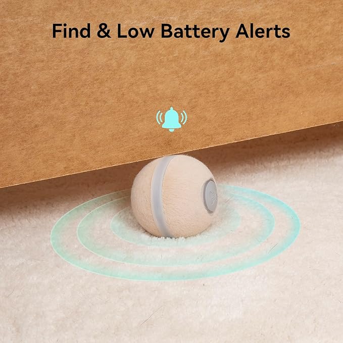 Cheerble Interactive Cat Ball Toy, Wicked Ball M3, Automatic Interactive Cat Toys for Indoor Cats with 3 Modes, Rechargeable Cat Enrichment Toys for Small/Medium/Large Cats to Keep Them Busy
