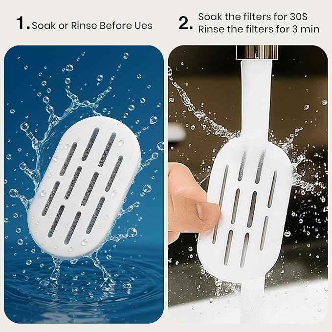 DOOOB Cat Water Fountain Filters, 16 Pack Cat Fountain Filter, Cat Fountain Replacement Filters for DOOOB Stainless Steel Cat Water Fountain, Pet Water Fountain Filters (8 Filters & 8 Sponges)