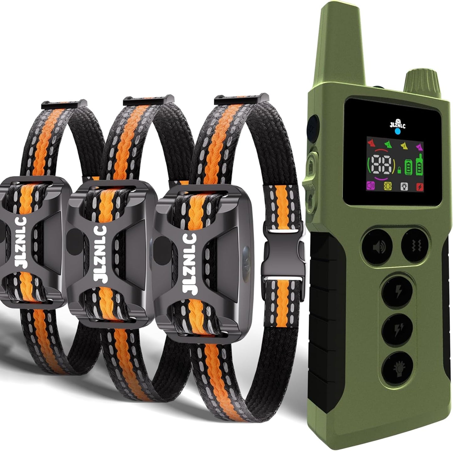Dog Training Collar with Remote 4200FT 3 Dogs - Shock Collar for Barking Control, 4 Modes(Beep/Vibe/Static), IPX7 Waterproof for Swimming, 30-Day Rechargeable Battery, Adjustable for Small to XL Dogs - Pet Explorer