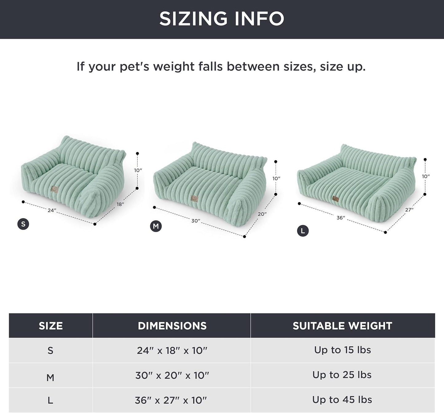 Bedsure Cute Cat Couch for Pets - Fluffy Small Dog Sofa with Premium Soft Corduroy Fleece, Pet Sofa with Removable Washable Cover, Supportive Dog Couch Bed for Small Medium Dogs, 30inch, Garden Green - Pet Explorer