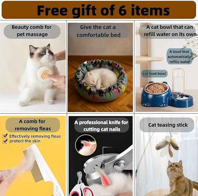 Indoor cat cage with Litter Box, Complimentary Cat Bed, Bow,lcat House with Wheels Outdoor,Large cat Villa Playpen, Small Animal Dog Kennel cat enclosures (42″(L) x18.2″(W) x46.2″(H))