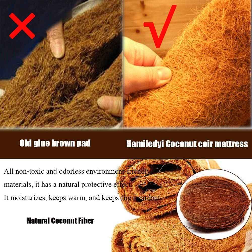 Hamiledyi Reptile Carpet 40" L x 16" W Natural Coconut Fiber Tortoise Carpet Mat for Pet Terrarium Liner Reptile Supplies for Lizard Snake Chamelon Turtle Bedding Bunny Rabbit Mat