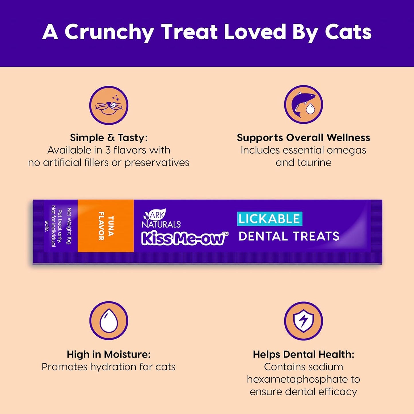 Ark Naturals, Kiss Me-Ow Lickable Tuna, 2 oz - Pet Explorer