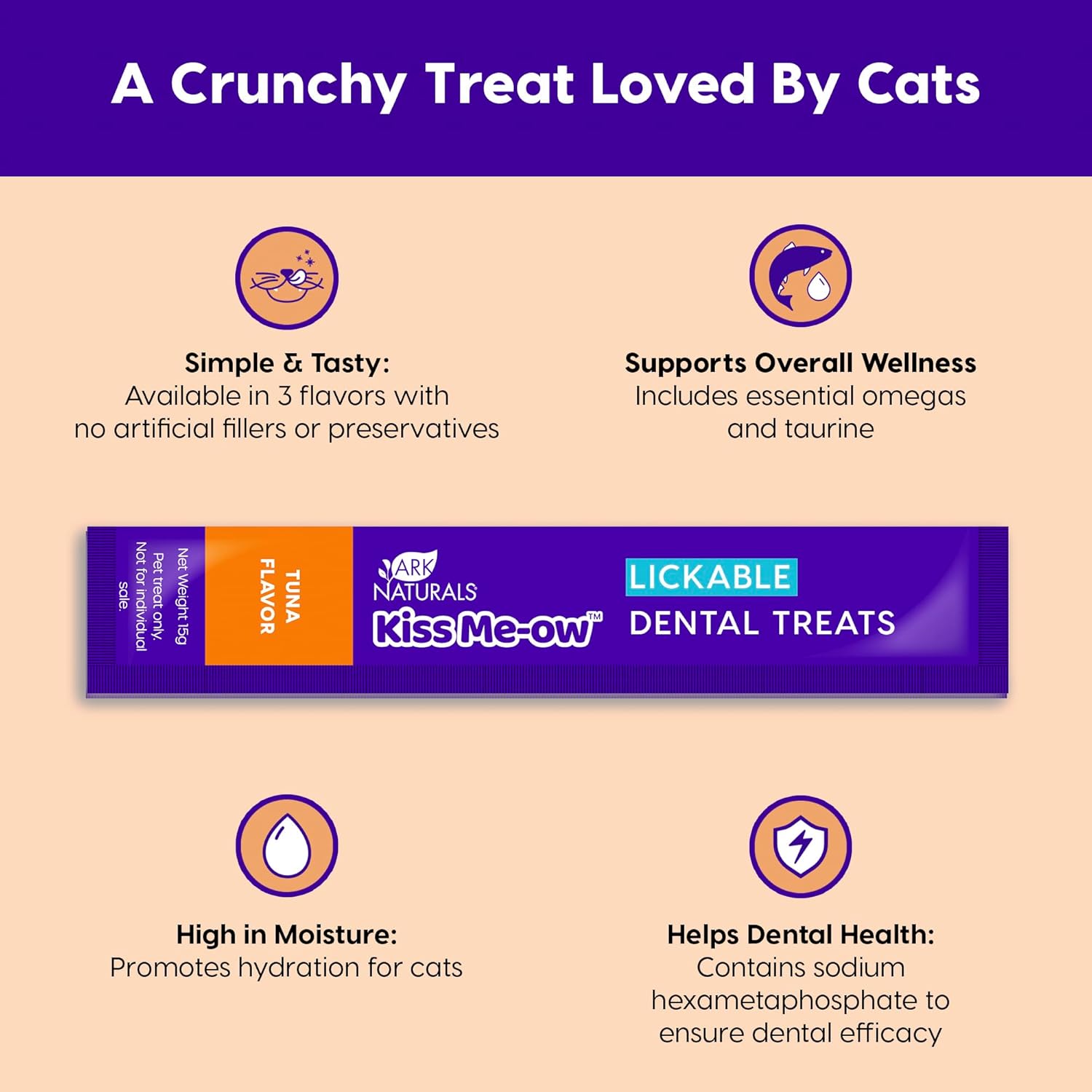 Ark Naturals, Kiss Me-Ow Lickable Tuna, 2 oz - Pet Explorer