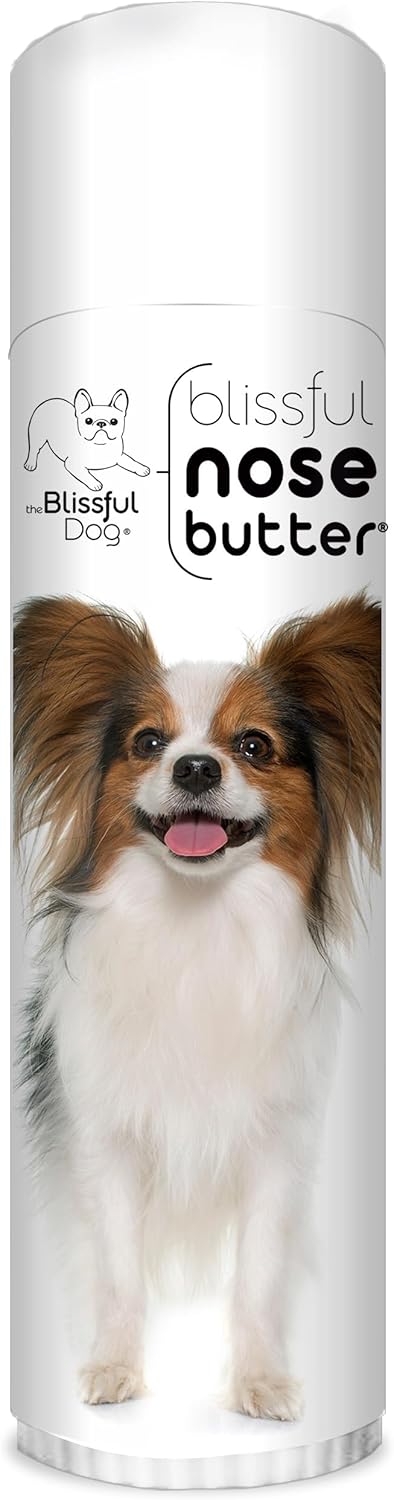 The Blissful Dog Papillon Nose Butter for Dry, Cracked Skin, Lick-Safe Dog Nose Balm with Moisturizing Shea Butter, Almond, Olive, and Essential Oils, Pet Supplies, Uncented, 0.50 oz. - Pet Explorer