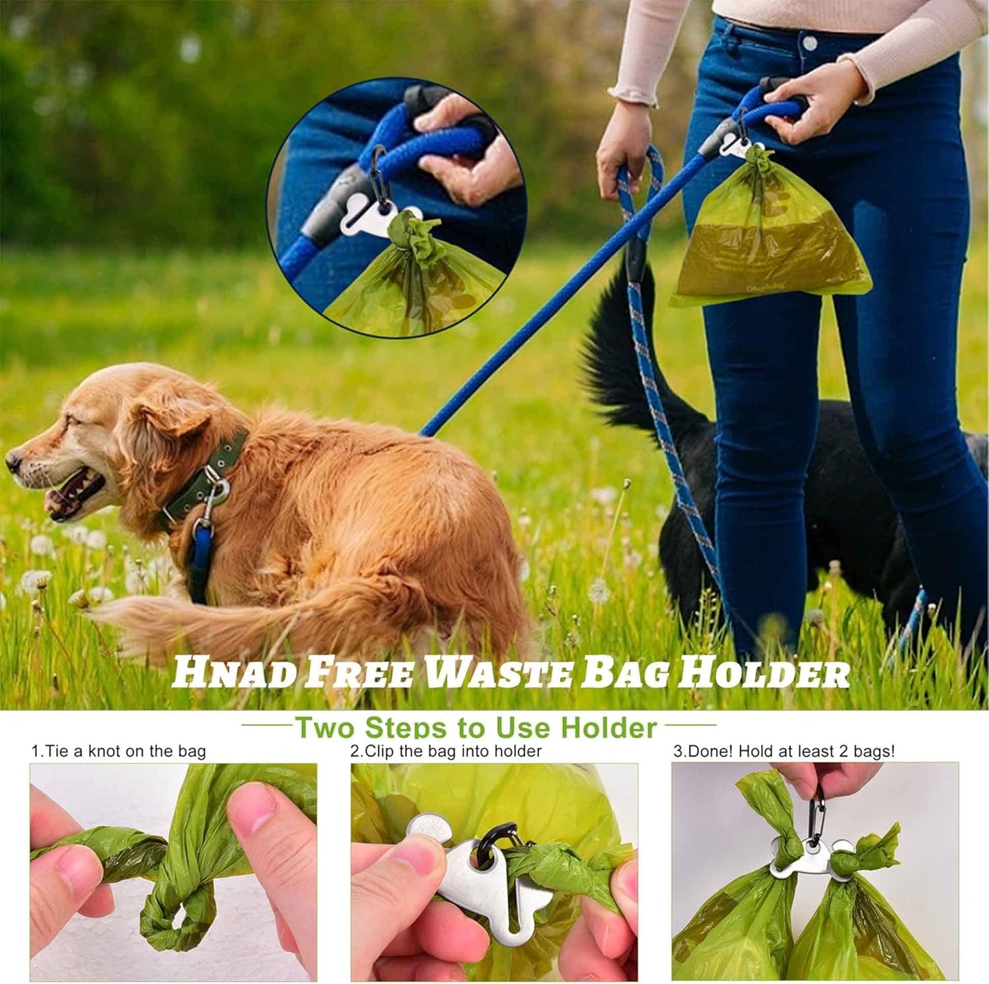 Dog Waste Bag Dispenser Pet Poop Bags Holder for Doggie Waste Bags Dispensers Soft Fabric Zipper Small Doggy Puppy Pouch for Leash Accessory Attachment with Carrier,2PC Orange - Pet Explorer