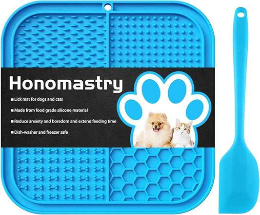 Lick Mat for Dogs, Premium Lick Pad with Suction Cups for Dog Anxiety Relief, Slow Feeder Dog Bowls, Bathing, Grooming and Training